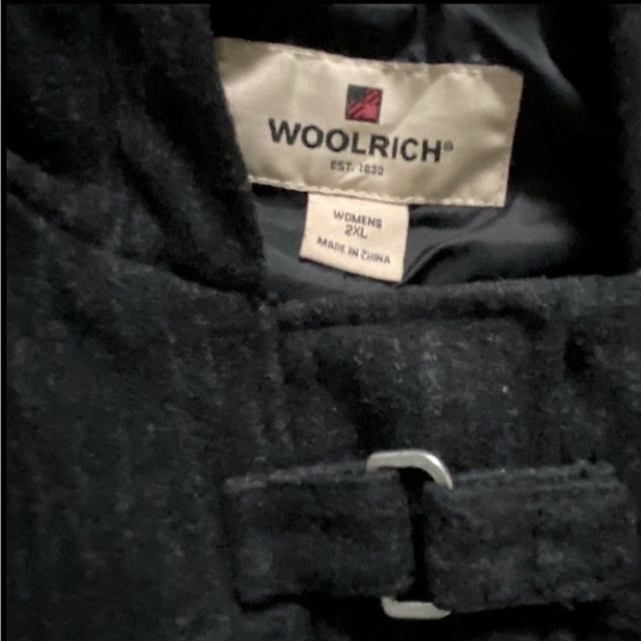 Woolrich Woman’s Grey Wool Blend Duffle Coat 2XL - Picture 7 of 12